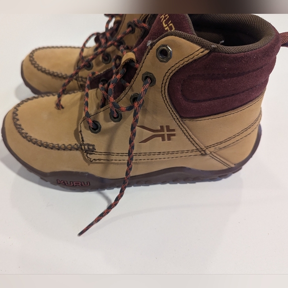 KURU women's quest hiking boot size 9 camping tan and maroon - Picture 3 of 8